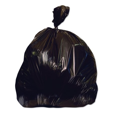 HERITAGE 56 gal Trash Bags, 46 in x 50 in, Super Heavy-Duty, 1.35 mil, Black, 100 PK X9250SK R01